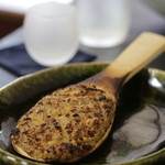 蕎麦・酒 青海波 - 焼きみそ　480　白みそ・クルミ・葱・ソバの実　甘味は少な目
