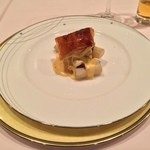 レストラン シェ・オカ - オードブル。ホワイトアスパラガスとほたるいか。