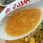 八番山ばりきや - 【2016.5.5(木)】こってりみそらーめん(並盛・150g)800円のスープ