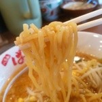 八番山ばりきや - 【2016.5.5(木)】こってりみそらーめん(並盛・150g)800円の麺