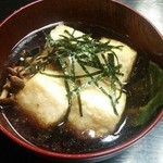 Teuchi Soba Hitachiya - 揚げ出し豆腐