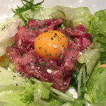 牛たんのせんだい 本店 - 牛たん生ハムユッケ ～塩だれ～  1,040円