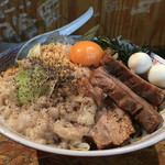 男そば 連獅子 - 男そば汁なし大前スペシャル