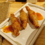らーめん 泉鶏白湯 鶏神 - プレミアムセットの鶏皮餃子