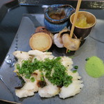 28年5月　穴子白焼き、飯蛸、ホタルイカ沖漬け、ツブ貝