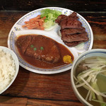 一隆 - 【料理】ミックス定食（牛タン焼き大盛り） 1,750円