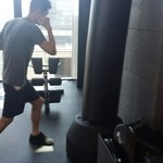 アマン東京 - トレーナーの高橋君。ボクシングを教えてもらいました！