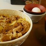 すき家 - 牛丼卵セット