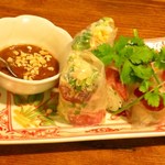 ベトナム料理 オーセンティック - ボー・ビア（くずいもの生春巻き）