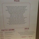PIZZERIA MOZZA - ピザのメニュー