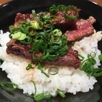 仙臺 自家製麺 こいけ屋 - 和牛ステーキ丼。