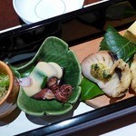 Koshitsu Kaiseki Kitaooji - 前菜：七種盛り