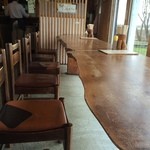 ほくほく庵 - 【2016年04月】店内、カウンター席の雰囲気。