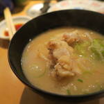 廻鮮寿司 塩釜港 - あら汁250円