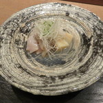 虎白 - 冷し物：蒸し蛤 筍 うど