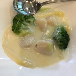 横浜大飯店 - 55帆立貝のクリーム煮