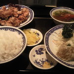 ミン民 - 唐揚げ定食　800円