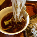 ふくや - お蕎麦自体の旨さが光ります。
      正直最初の方は塩で頂きました