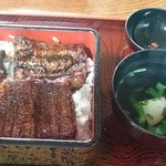 桝八川魚商店 - うな重、お吸い物