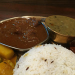 ダルバート食堂 - 201605再訪 スペシャルプレート 鹿肉カレー、ダルアップ