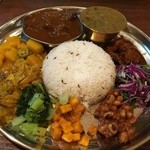 ダルバート食堂 - 201605再訪 1周年記念スペシャルプレート