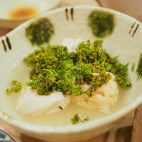 うを徳 - 鯛の子（佐島）の白子。花山椒がけ