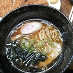 にく友食堂 - 半ラーメンアップ