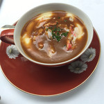 レストラン アラジン - 毛蟹のロワイヤルスープ2016-4 
