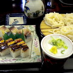 鮨と麺　うまい門 - バッテラセット＠830円です