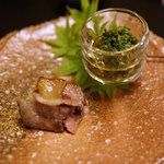 しのはら - 三雲猪ロース肉・花山椒の甘酢漬け
