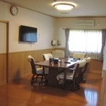 Numakura - 座敷から食堂を撮る。談話室的に使えて便利でした