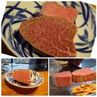 鉄板焼なか乃 - ◆この日のお肉は鹿児島産、これで200ｇ。