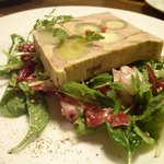 オレンジ - ②フォアグラとサツマイモのテリーヌ