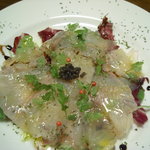 オレンジ - ②スズキのカルパッチョ仕立て