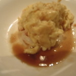 神楽坂芝蘭 - 蟹玉の黒酢たれ