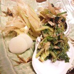 吉祥寺 三うら - 即興お浸し３種。