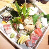 吉祥寺 三うら - 刺身盛り合わせ。
