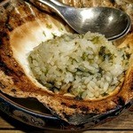 帆立のバター焼き〆のリゾット