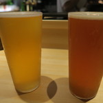 焼鳥 山もと - 28年5月　生ビール2種