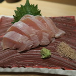 焼鳥 山もと - 28年5月　鶏わさ　昆布締め