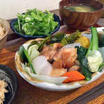 PUBLIC KITCHEN cafe 吉祥寺店 - 畑の実りごはん 鶏の照り焼き・梅ソース