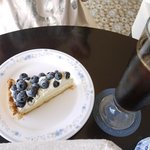 ザ ラウンジ カサブランカ - ケーキセット（ブルベリータルト+アイスコーヒー）