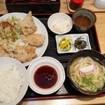 えびすやうどん - いつもの！とり天定食☆☆