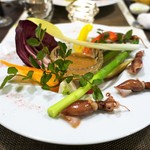 レストラン ピウ - 富山県産ホタルイカのバーニャカウダ