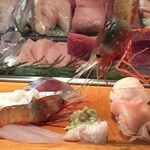 朝日鮨 - 元気な活エビ♪