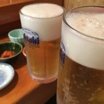 朝日鮨 - 冷え冷えビール