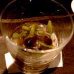 二条有恒 - 八寸：じゅんさい泥酢。一足早く夏を。