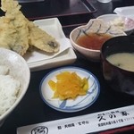 久の家食堂 - 山女魚定食。