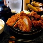 まんぶう - 贅沢ランチ定食
ロースカツ ヒレカツ 鶏の唐揚げ