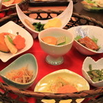 穂高城 - 朝食の一部